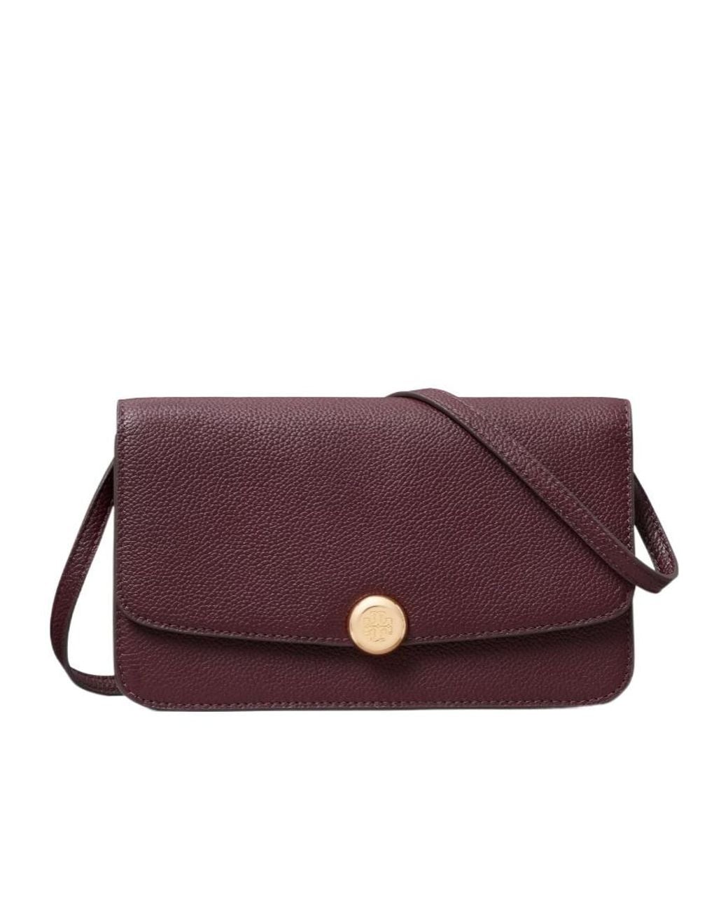 Tory Burch Purple Romy Flap Crossbody