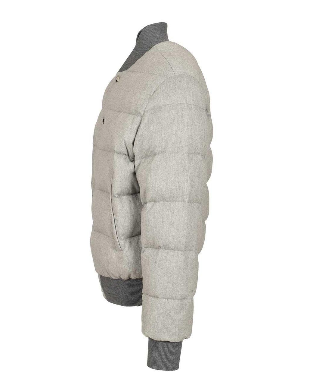 Dolce & Gabbana Gray Reversible Padded Jacket for men