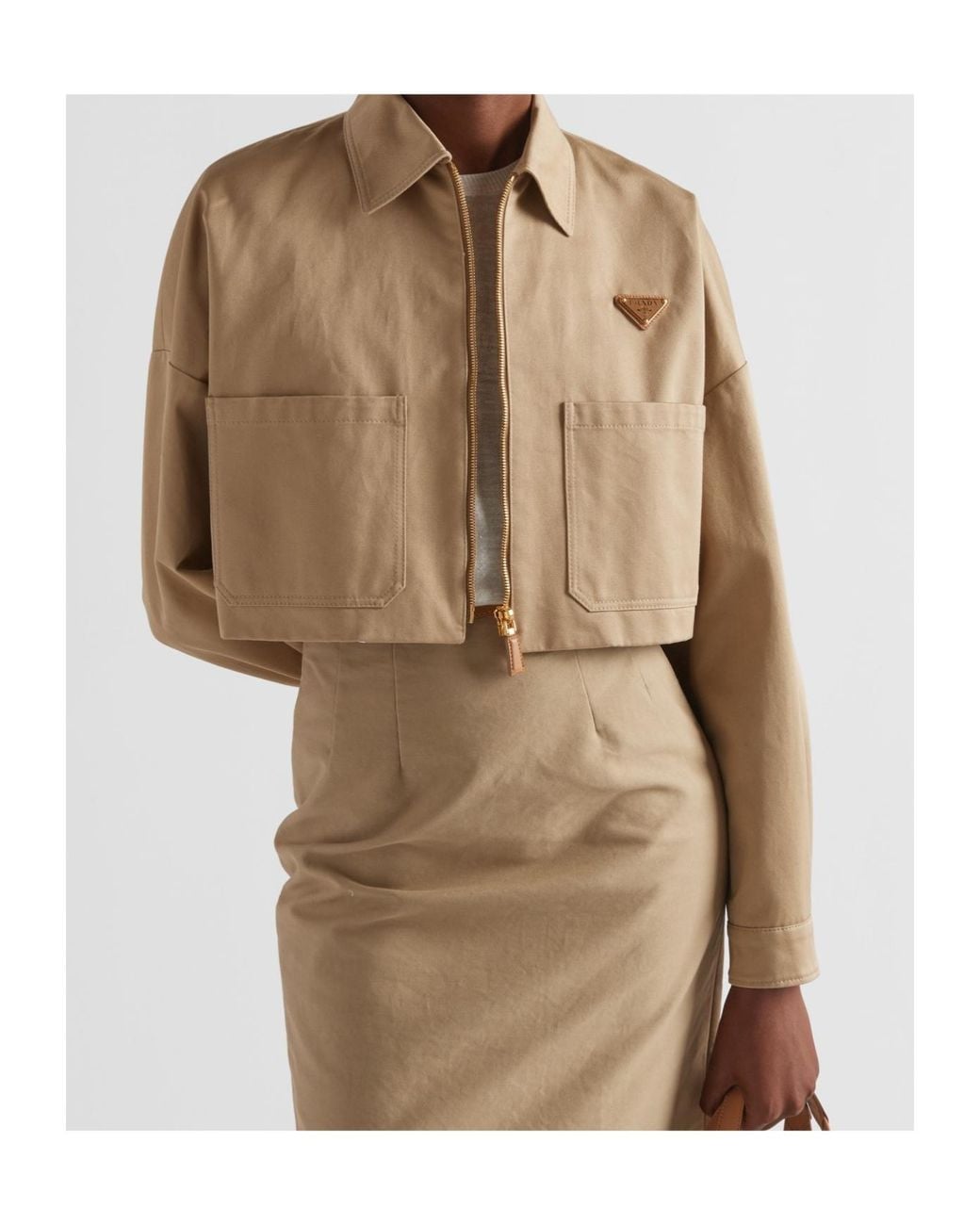 Prada Natural Chino Blouson Jacket
