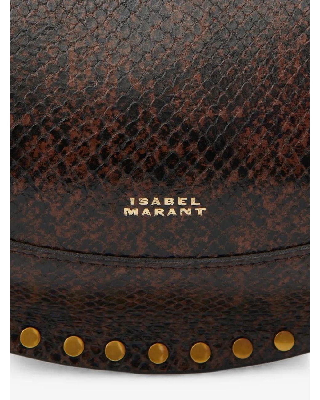 Isabel Marant Black Python Print Shoulder Bag