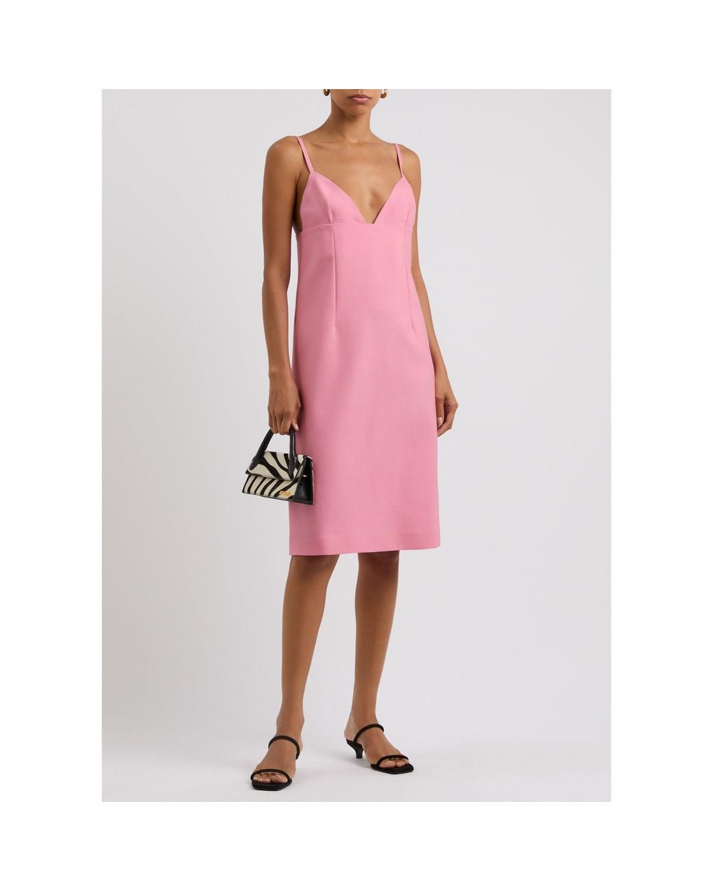 Jacquemus Pink Strap Short Dress