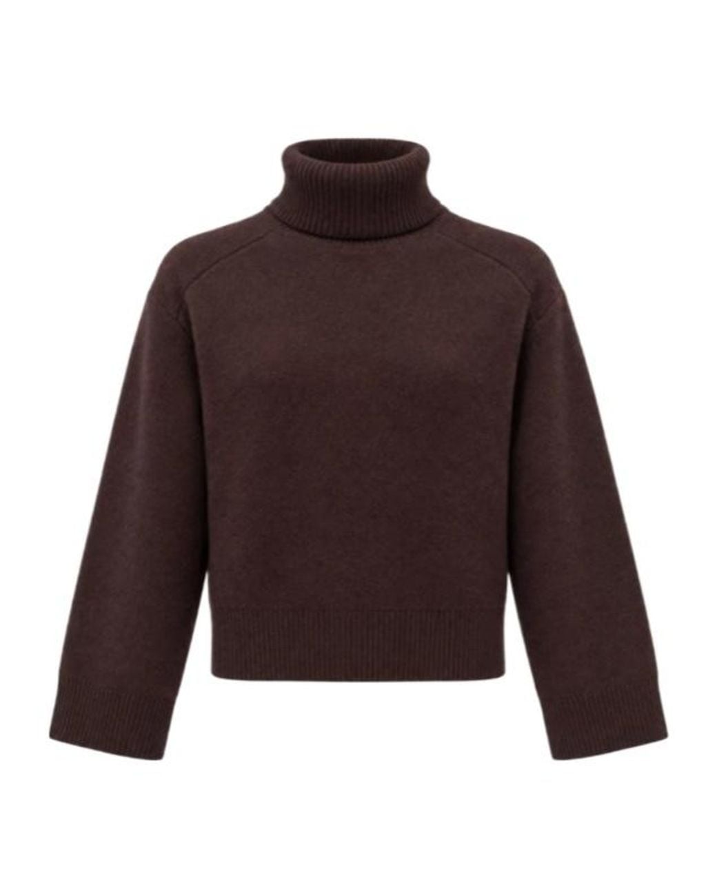 Yves Salomon Purple Ribbed-Knit Cashmere Sweater