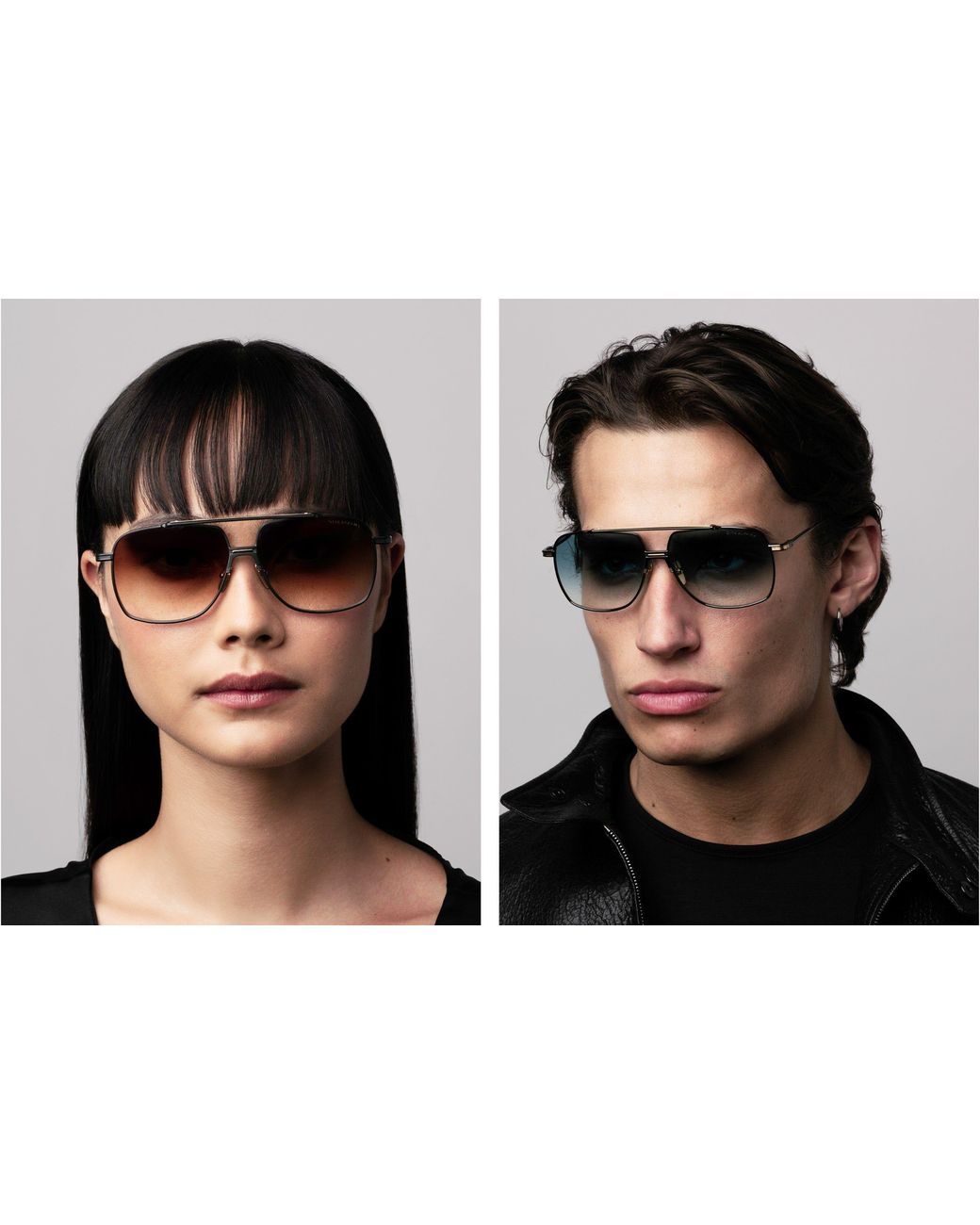 Dita Eyewear Blue Alkamx Navigator-Frame Sunglasses for men