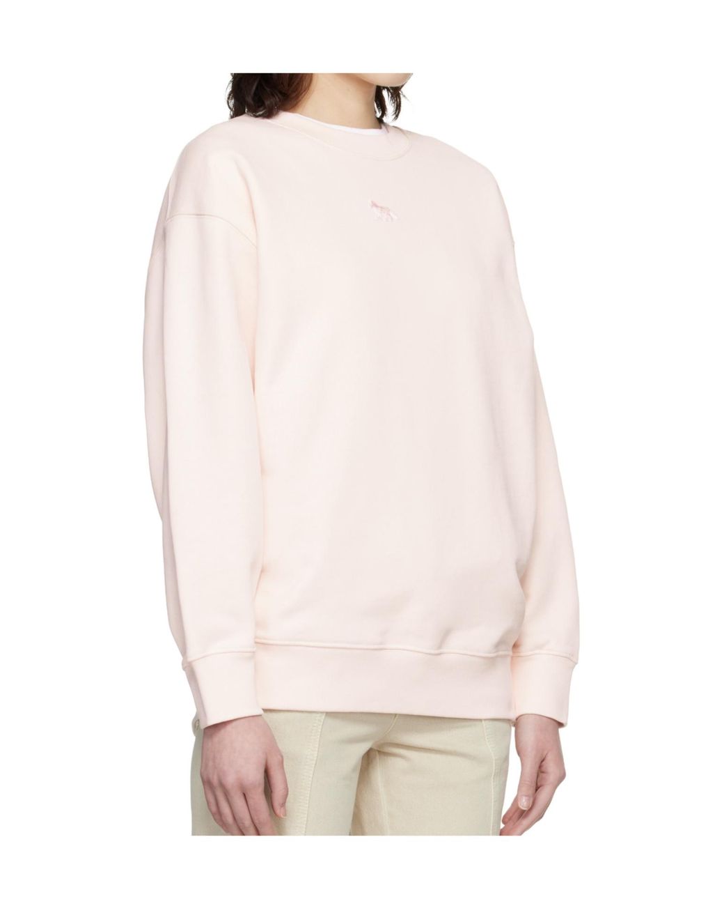 Maison Kitsuné White Baby Fox Sweatshirt