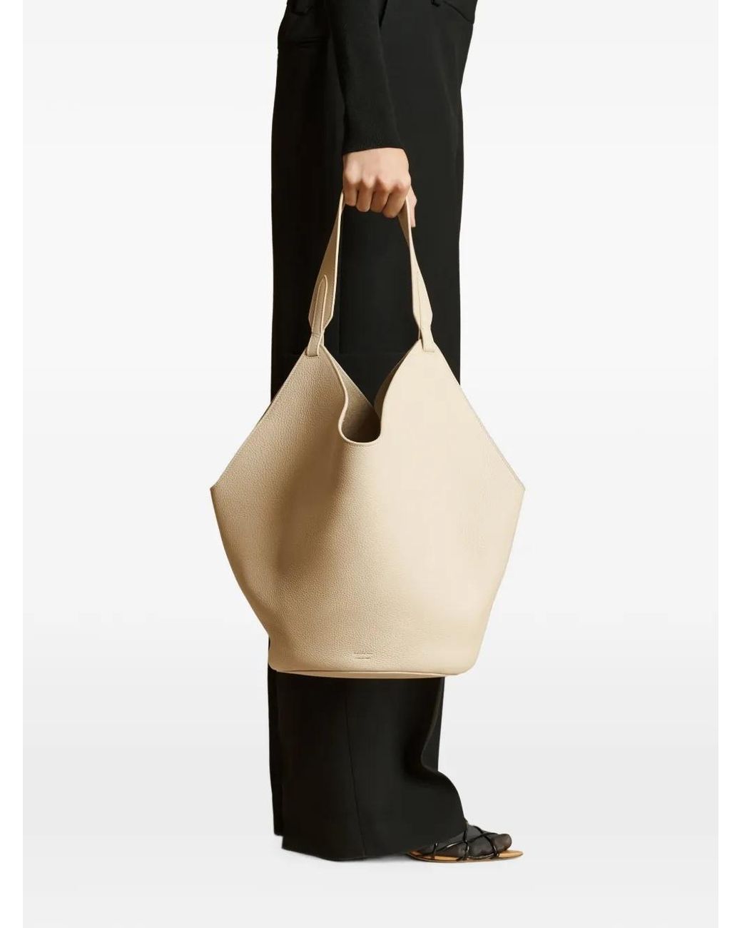 Khaite Natural Medium Lotus Shoulder Bag