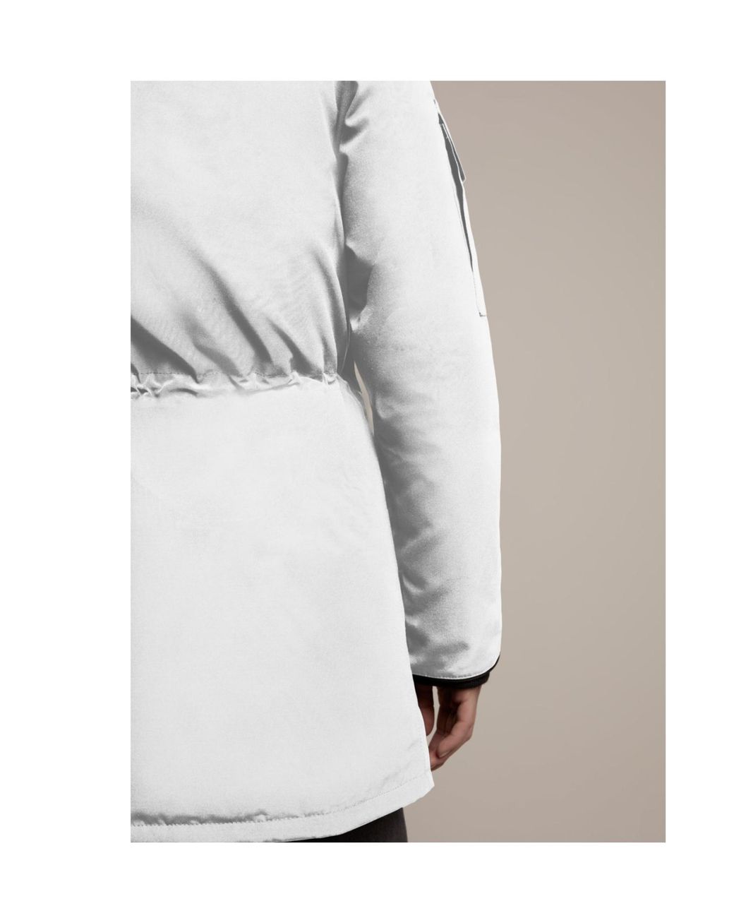 Canada Goose White Expedition Parker Down Jacket