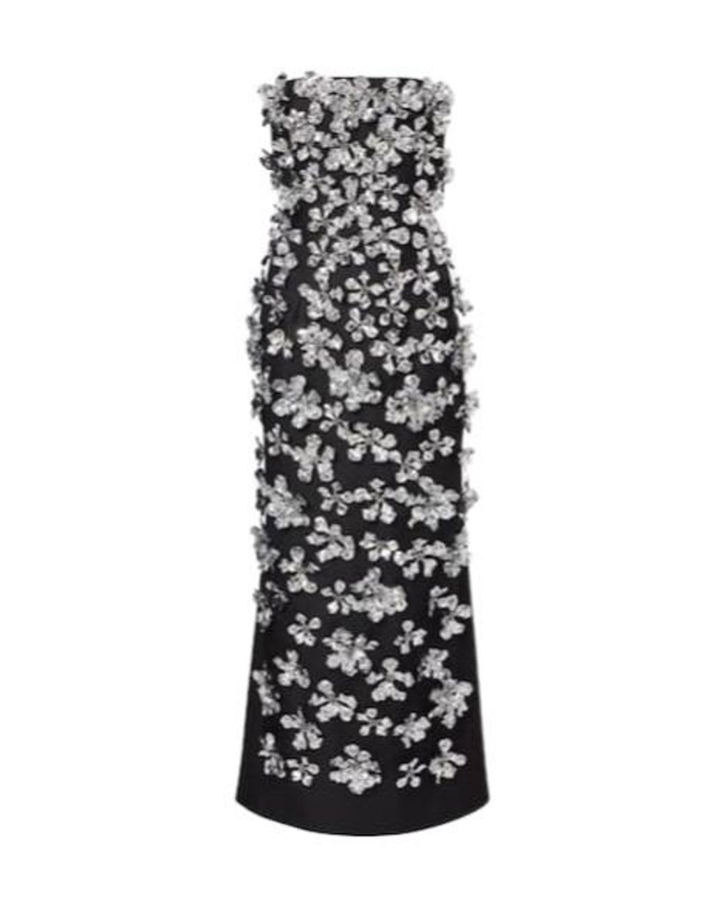 Emilia Wickstead White Leilani Embellished Strapless Gown