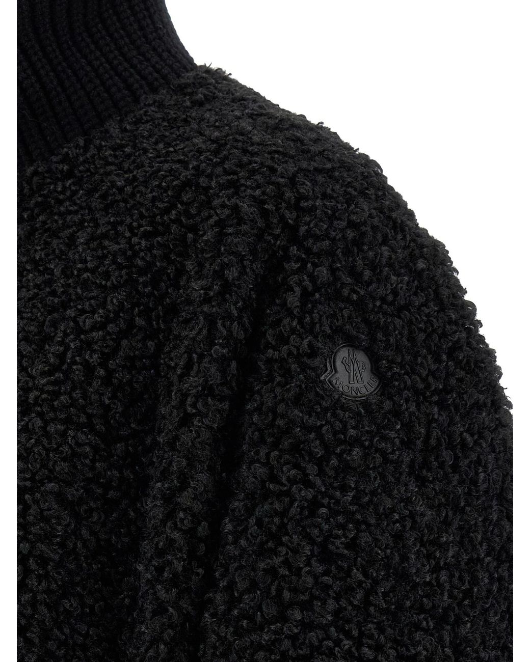 Moncler Black Logo Patch Short Sleeved Jacket