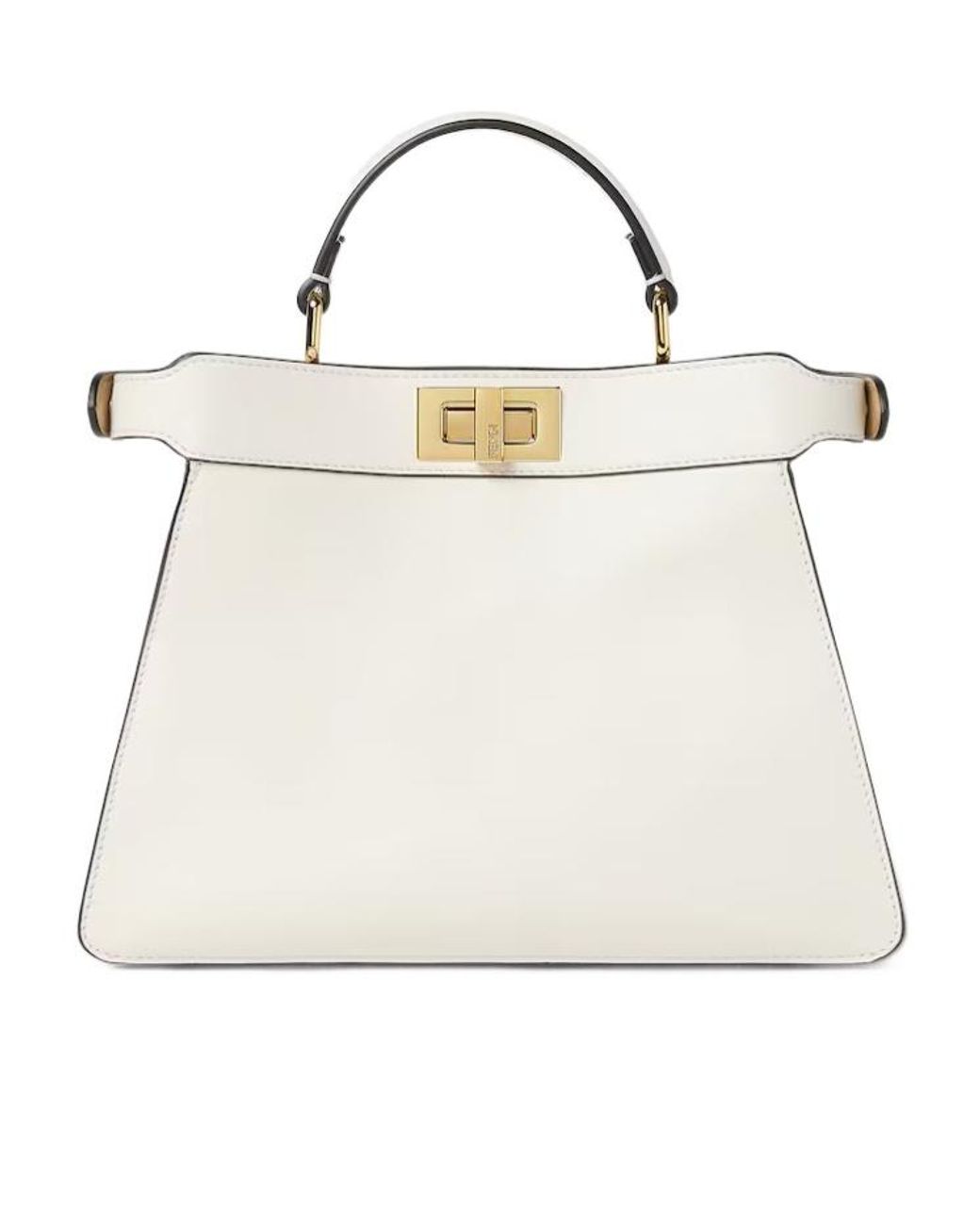 Fendi White Peekaboo Iseeu Small Tote Bag