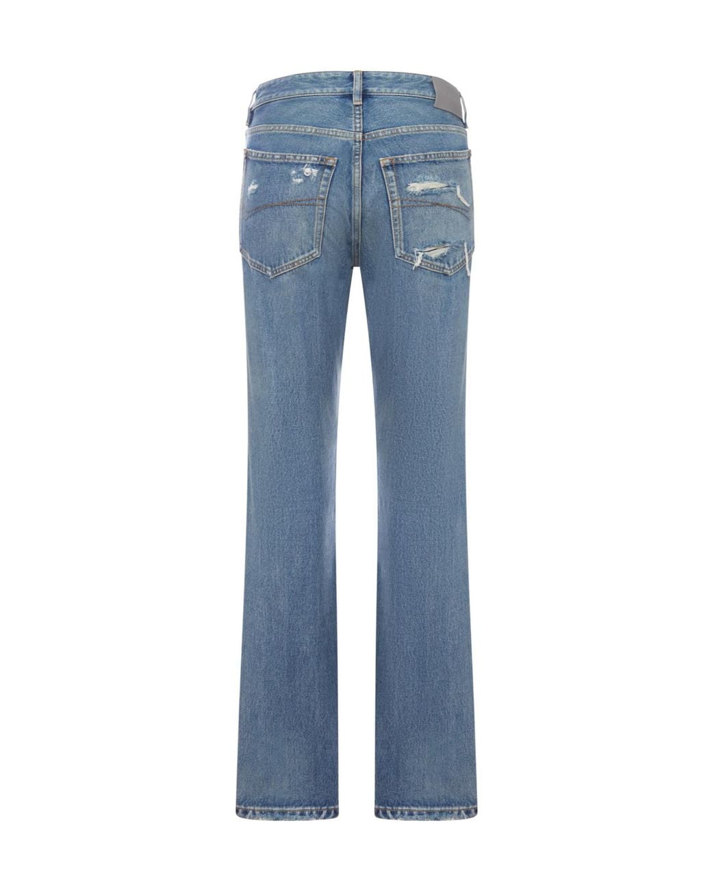 Balenciaga Blue Straight Slim-Leg Jeans