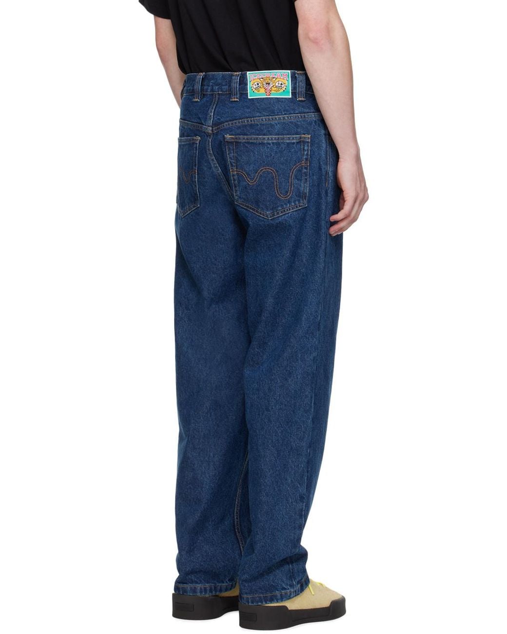 ICECREAM Blue Running Dog Double Scoop Jeans for men