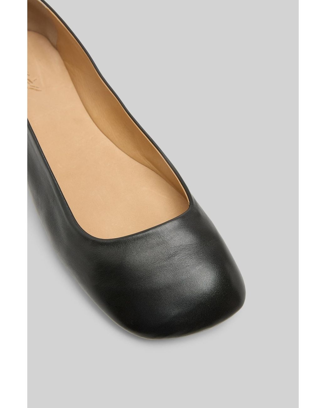 Marsèll Black Marsèll Square Toe Slip-On Ballerina Shoes