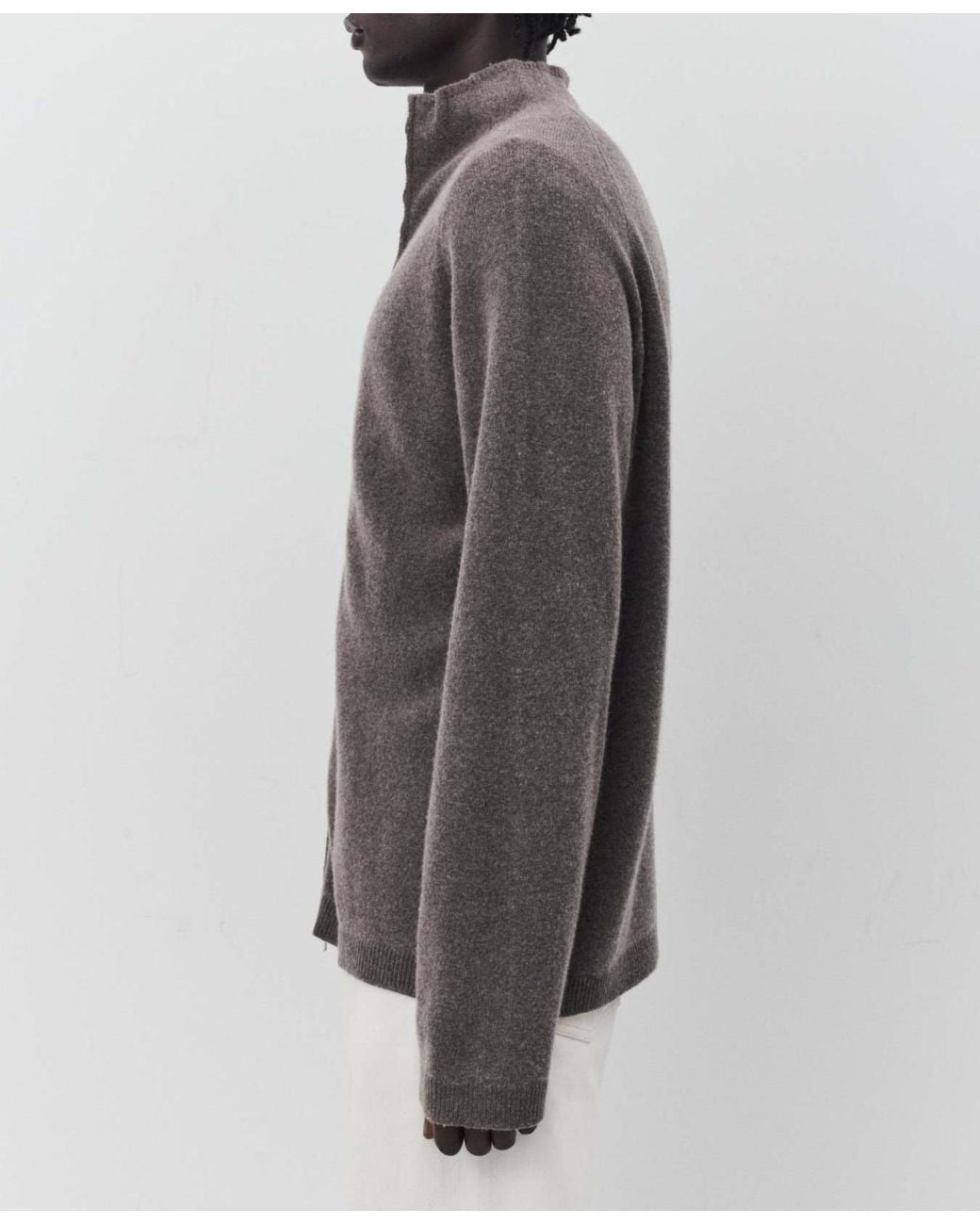 Our Legacy Gray Cherub Zip Cardigan for men