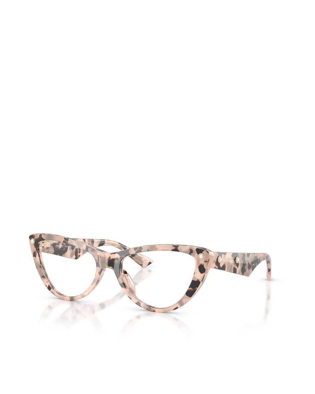 Jimmy Choo White Eyewear Cat Eye Frame Glasses