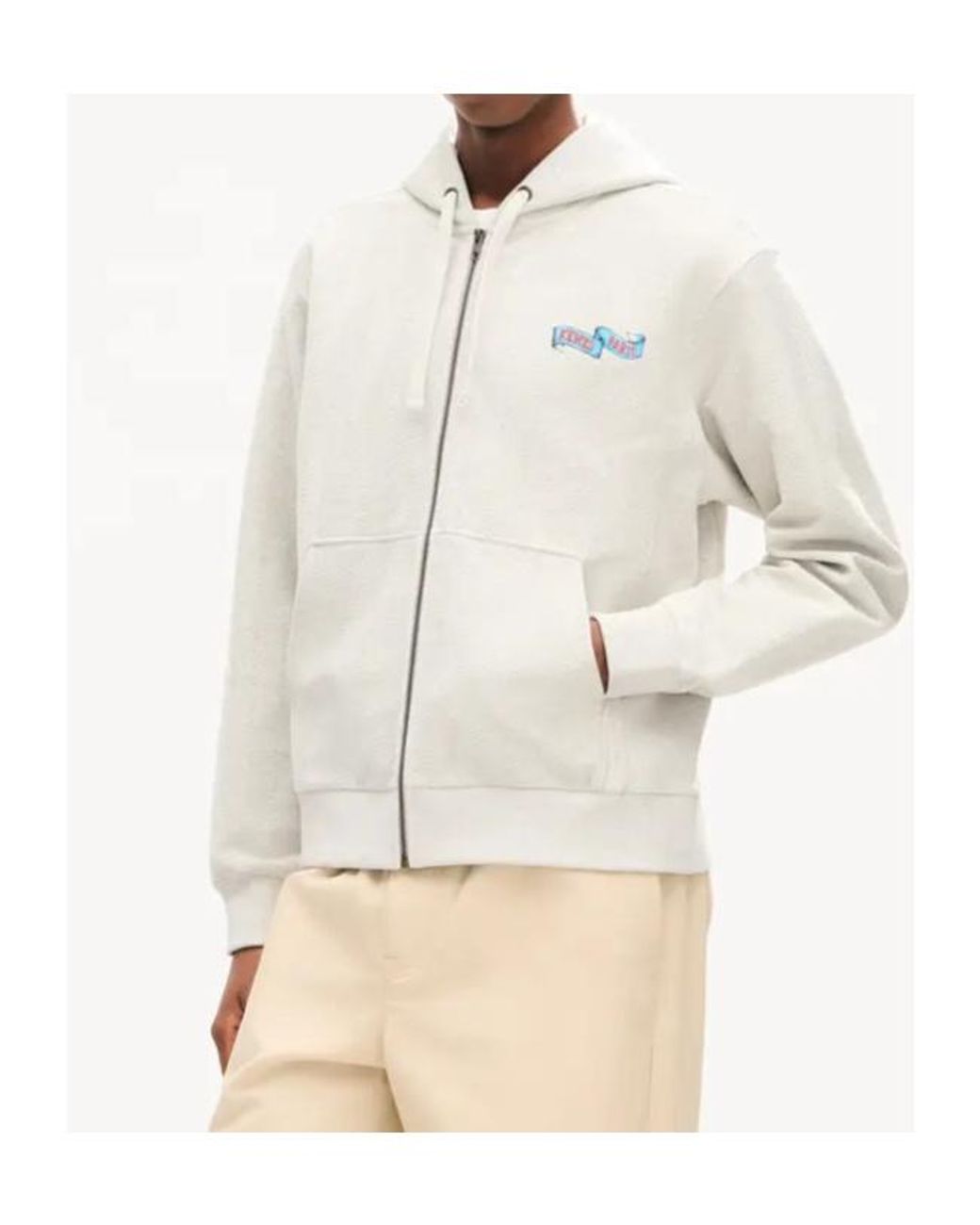 KENZO Natural Tiger Back Zip Hoodie for men