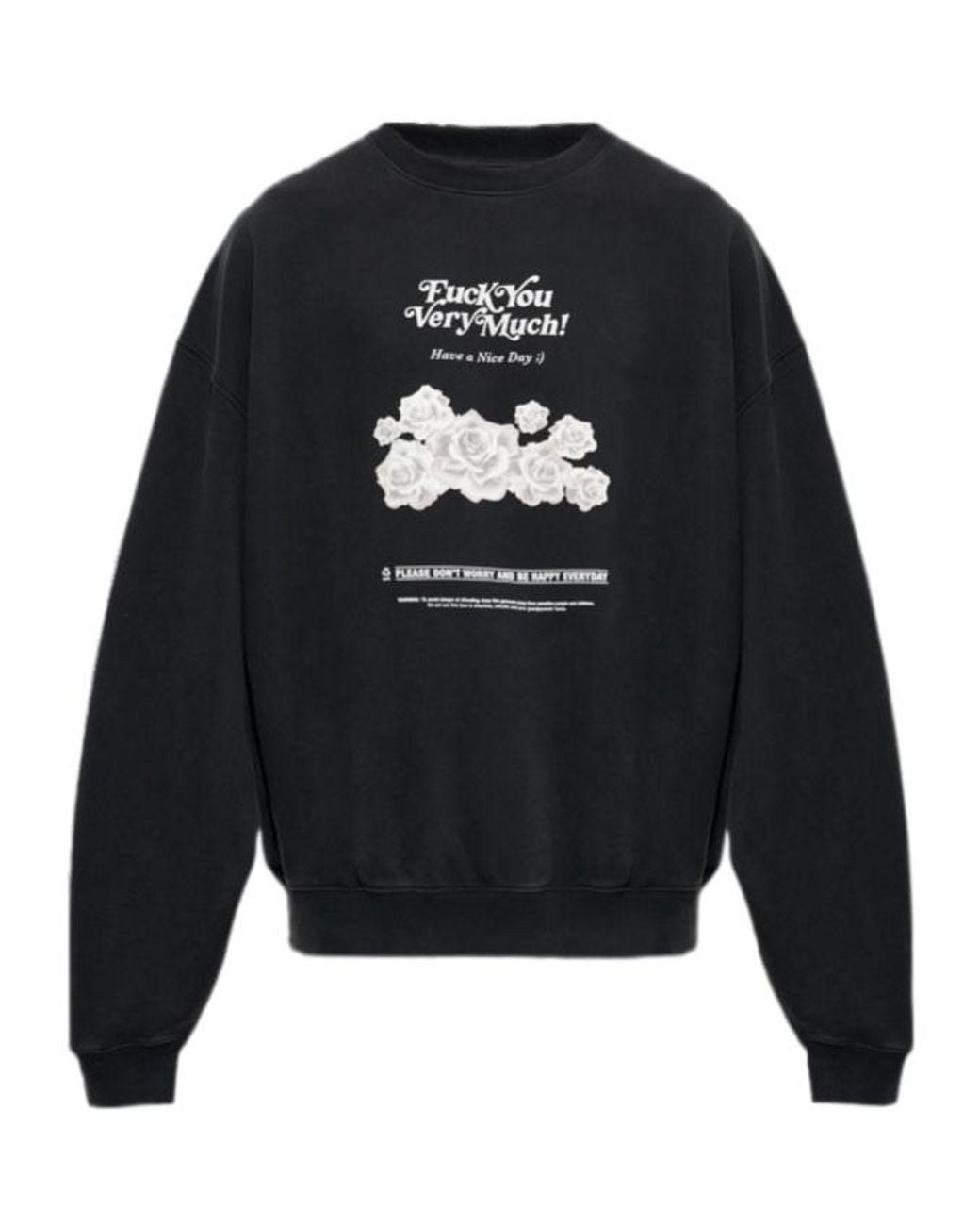 Vetements Blue Printed Sweatshirt for men