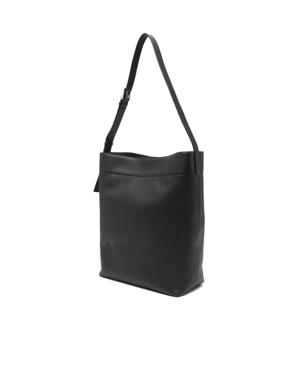 Tom Ford Black Grain Leather Bucket Bag for men