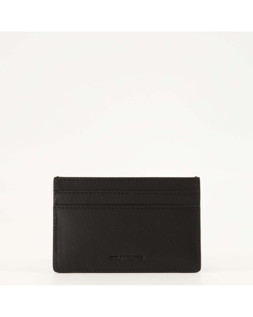 Courreges Black Courrèges Logo Card Wallet for men