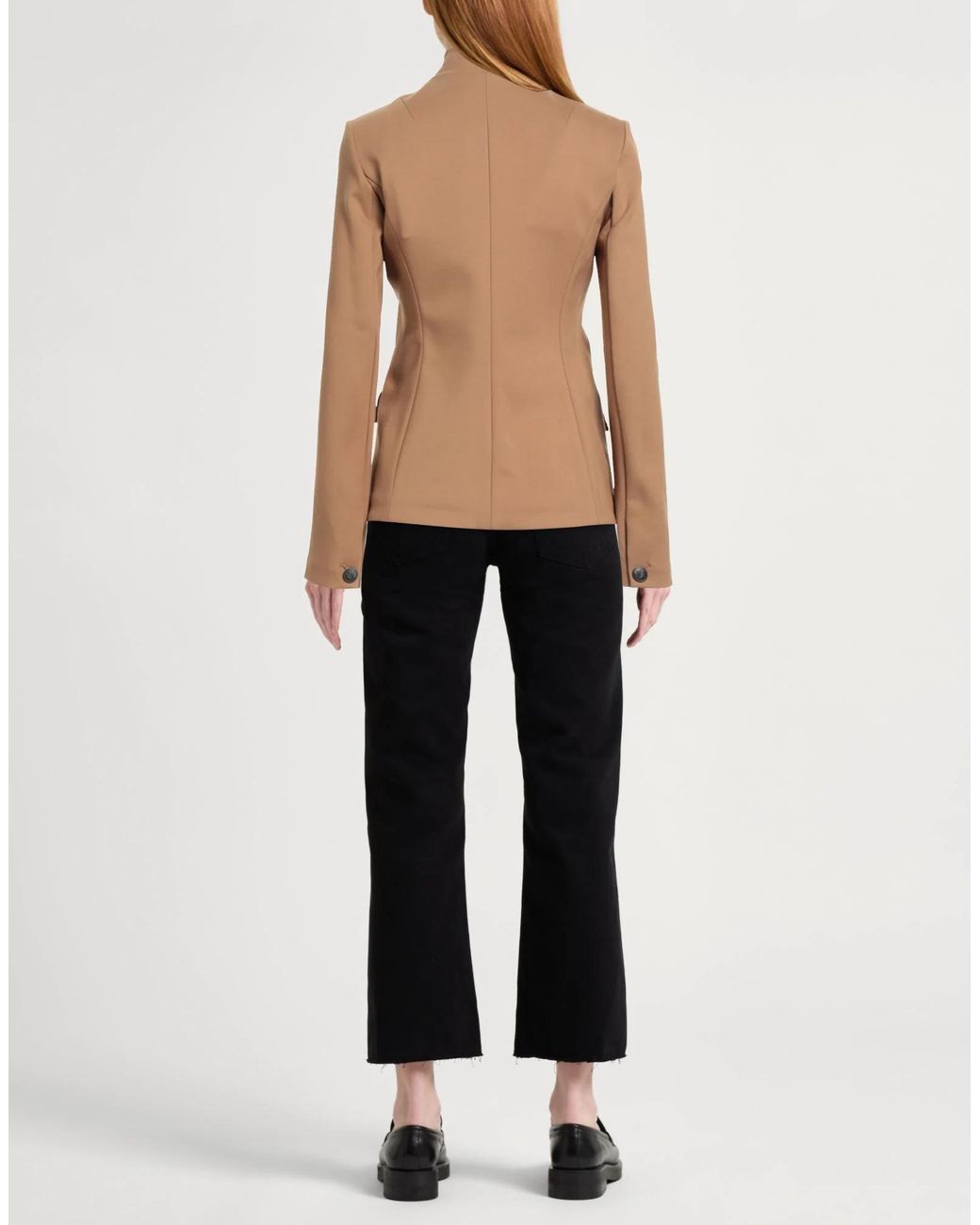 Rag & Bone Brown Slim Fit Stand Collar Blazer