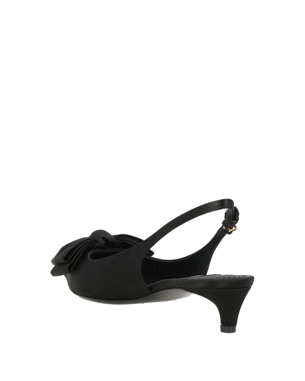 Dolce & Gabbana Black Bow Low-Heeled Pointed-Toe Shoes
