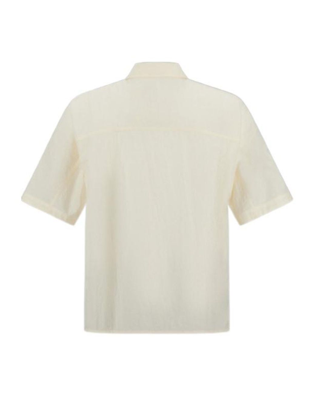 Herno White Flap-Pocket Short-Sleeve Shirt for men