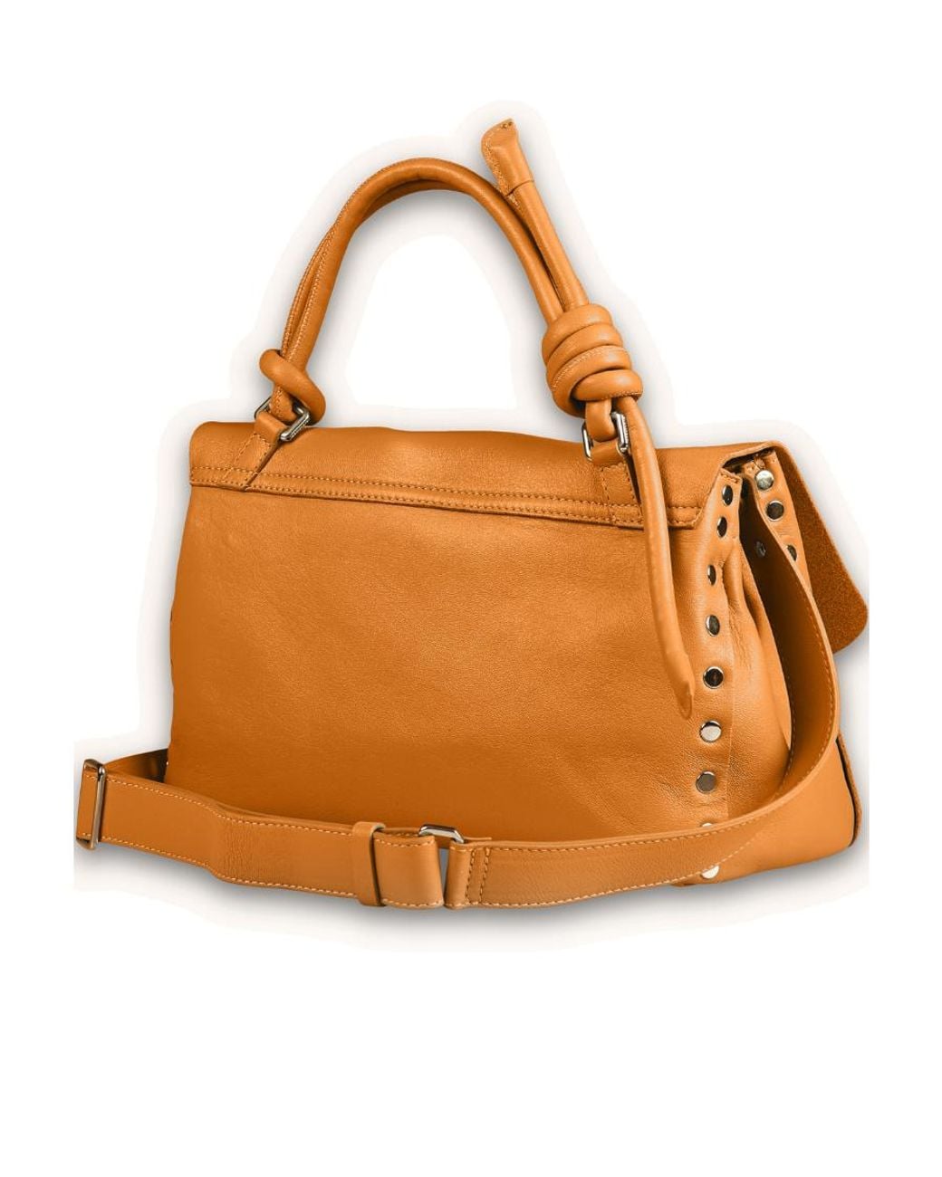 Zanellato Orange Logo Shoulder Bag