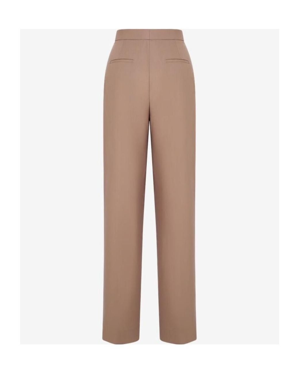 Fabiana Filippi Natural Wide-Leg Pleat Detailed Trousers