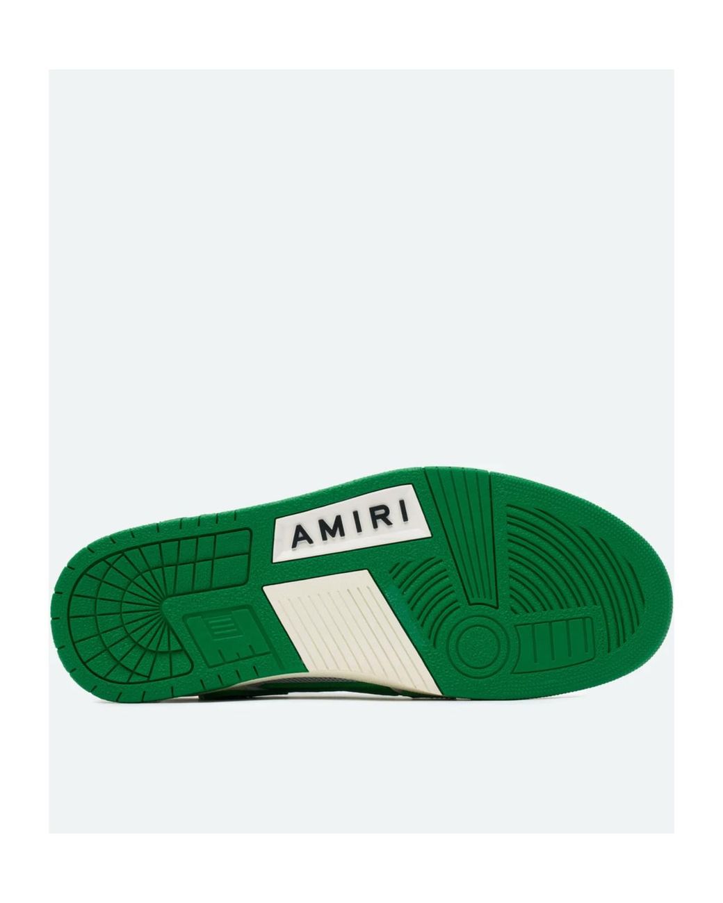 Amiri Green Skel-Top Leather Sneakers for men