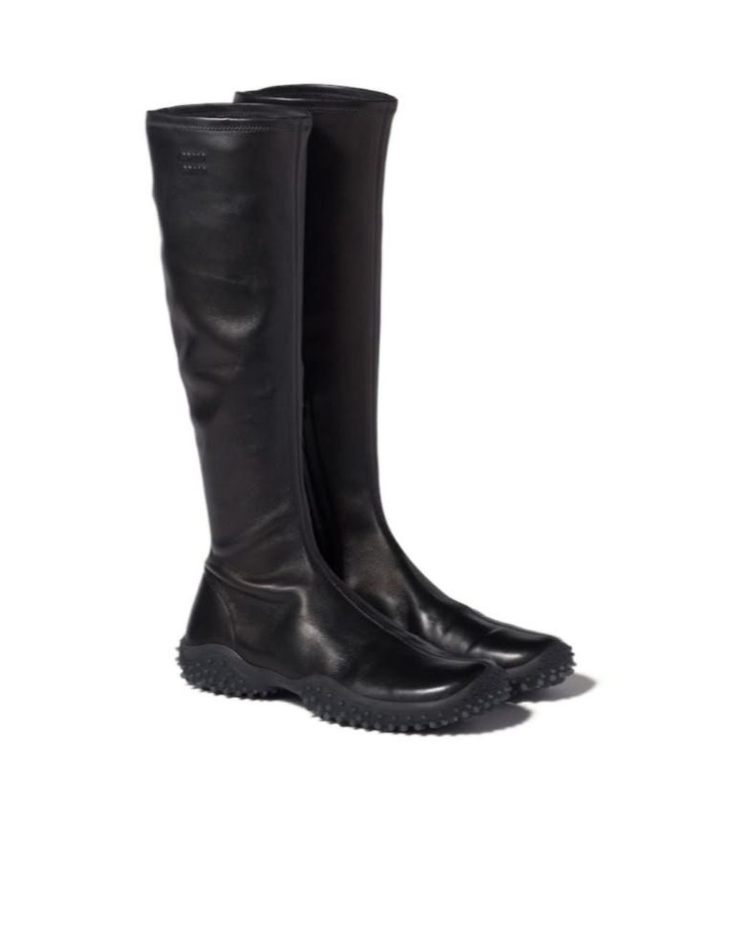 Miu Miu Black Stretch Nappa Leather Boots