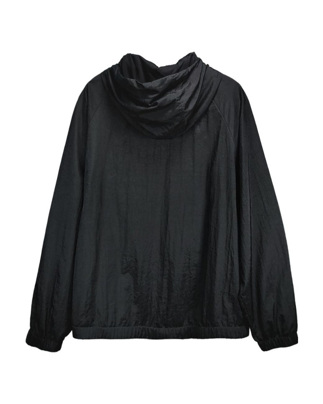 Dolce & Gabbana Black Logo Plaque Drawstring Hooded Jacket for men