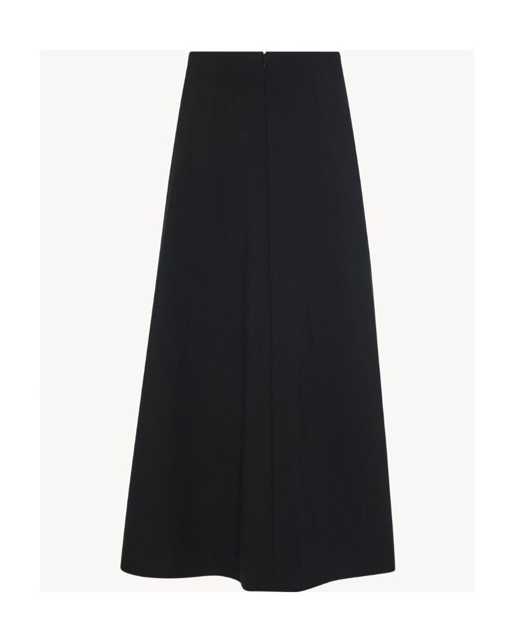 The Row Black Flores Zipped Skirt