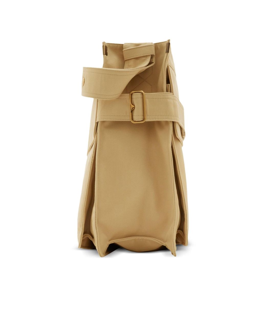Burberry Natural Logo Embroidered Medium Trench Tote Bag for men
