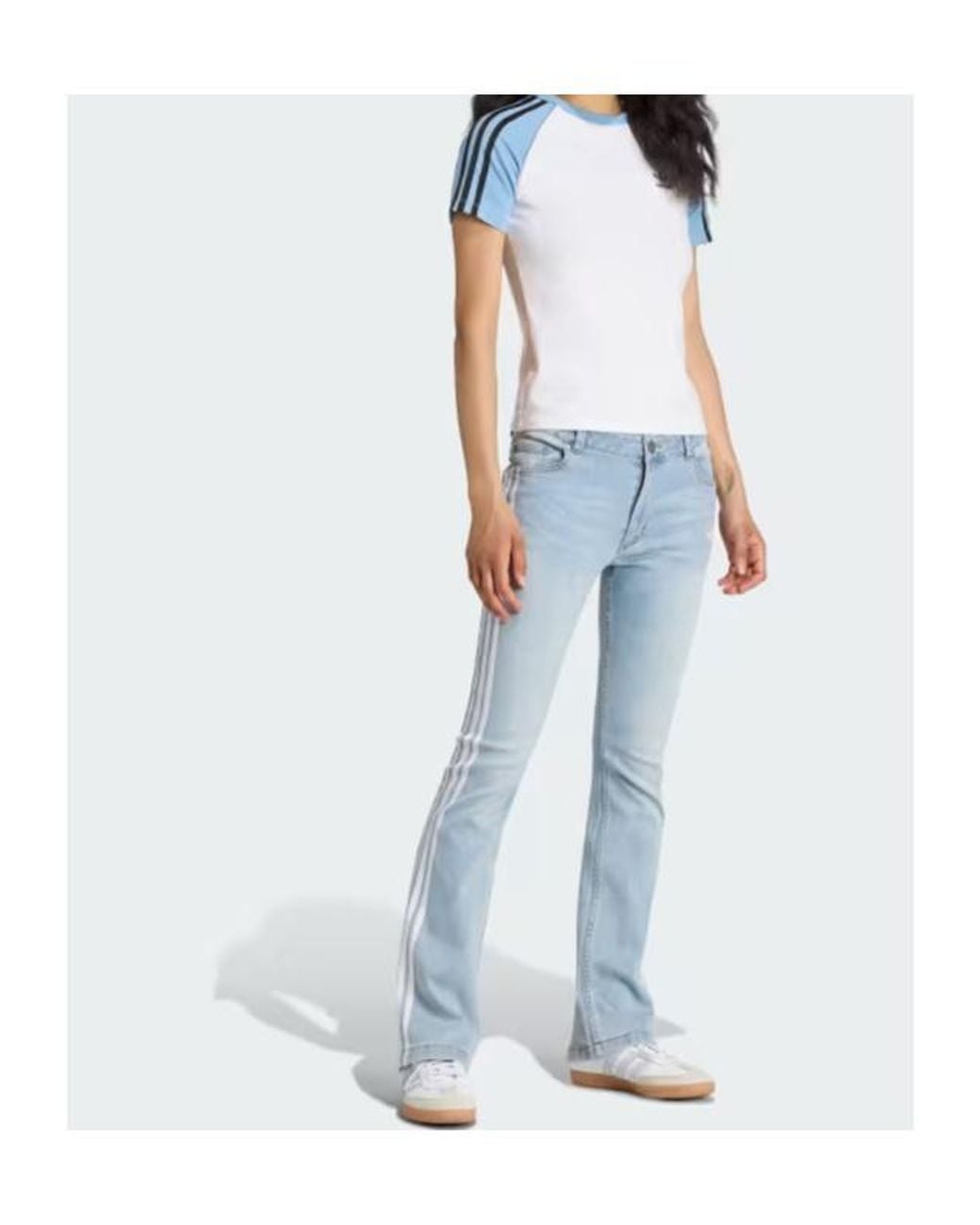 Adidas Originals Blue Flared Jeans