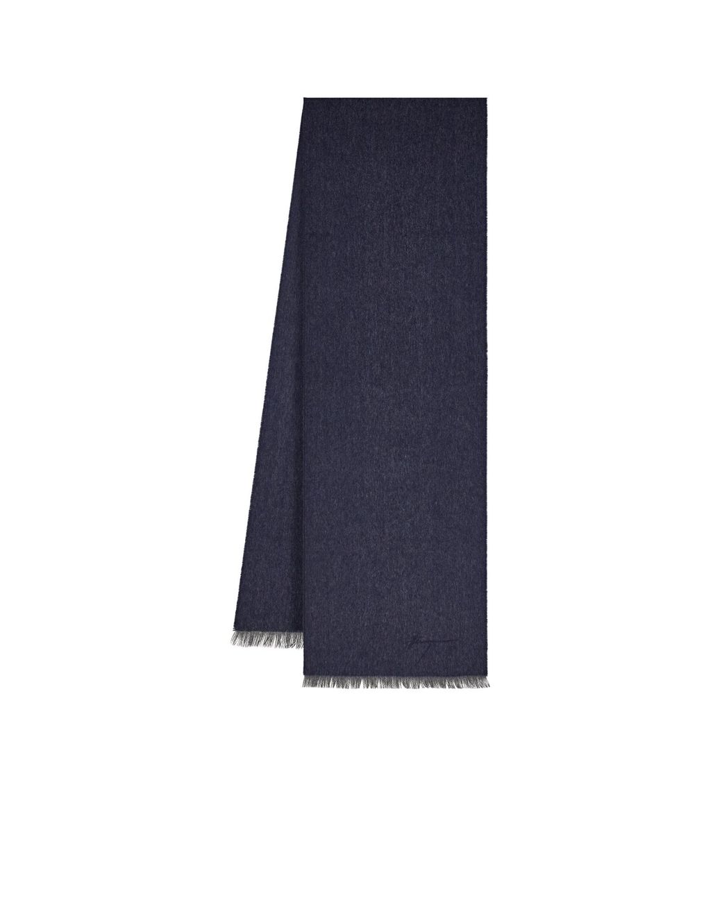 Ferragamo Blue Ferragamo Signature Embroidered Scarf for men