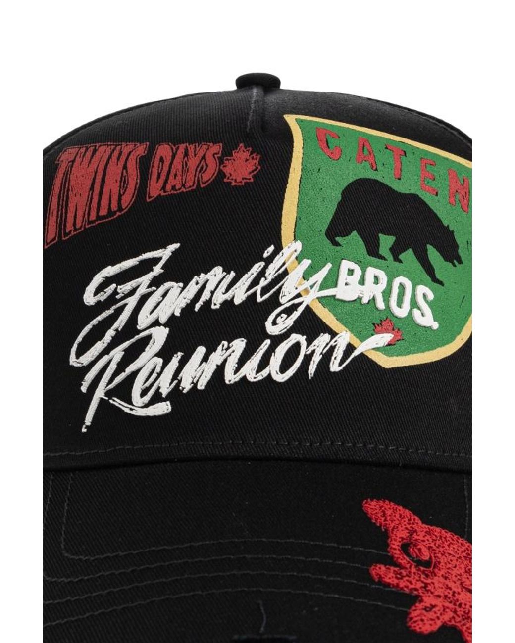 DSquared² Green Distressed Baseball Cap for men