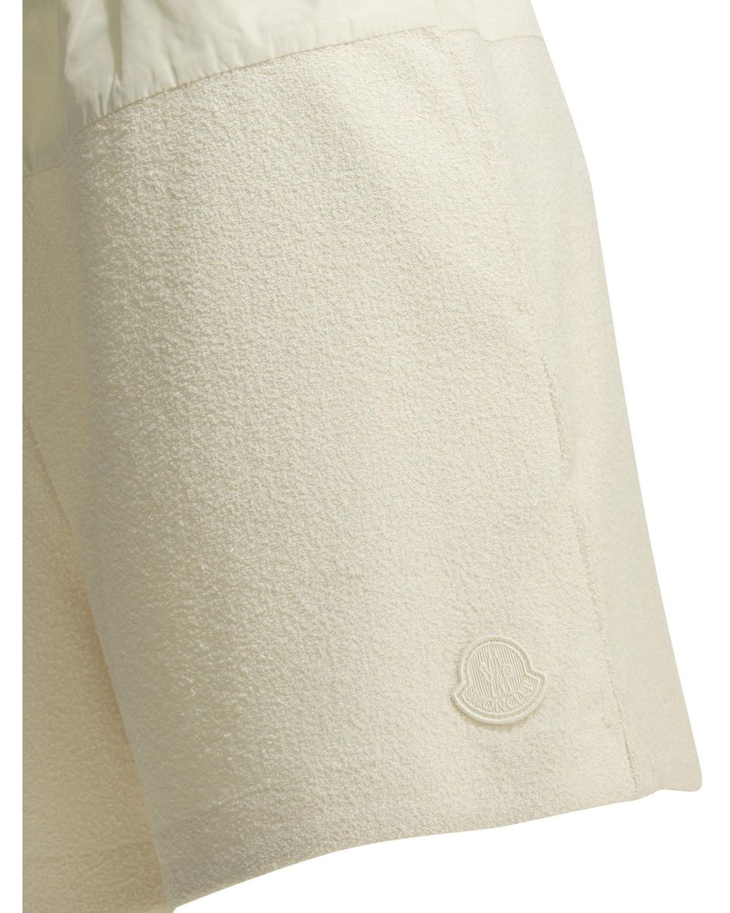 Moncler Gray Boucle Elastic Waist Shorts