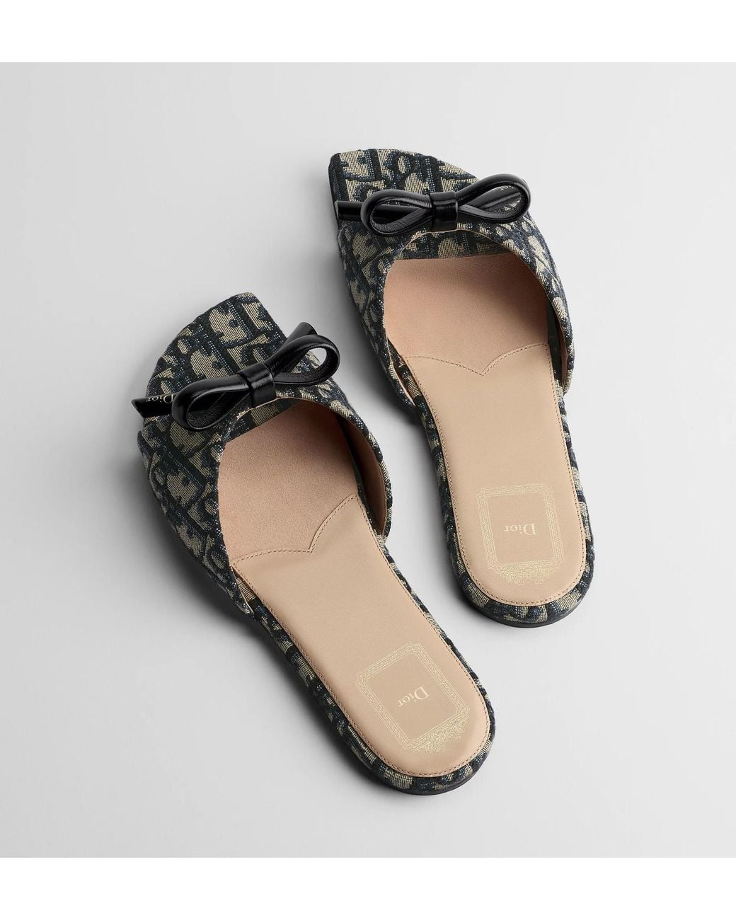 Dior Brown Bow Slide