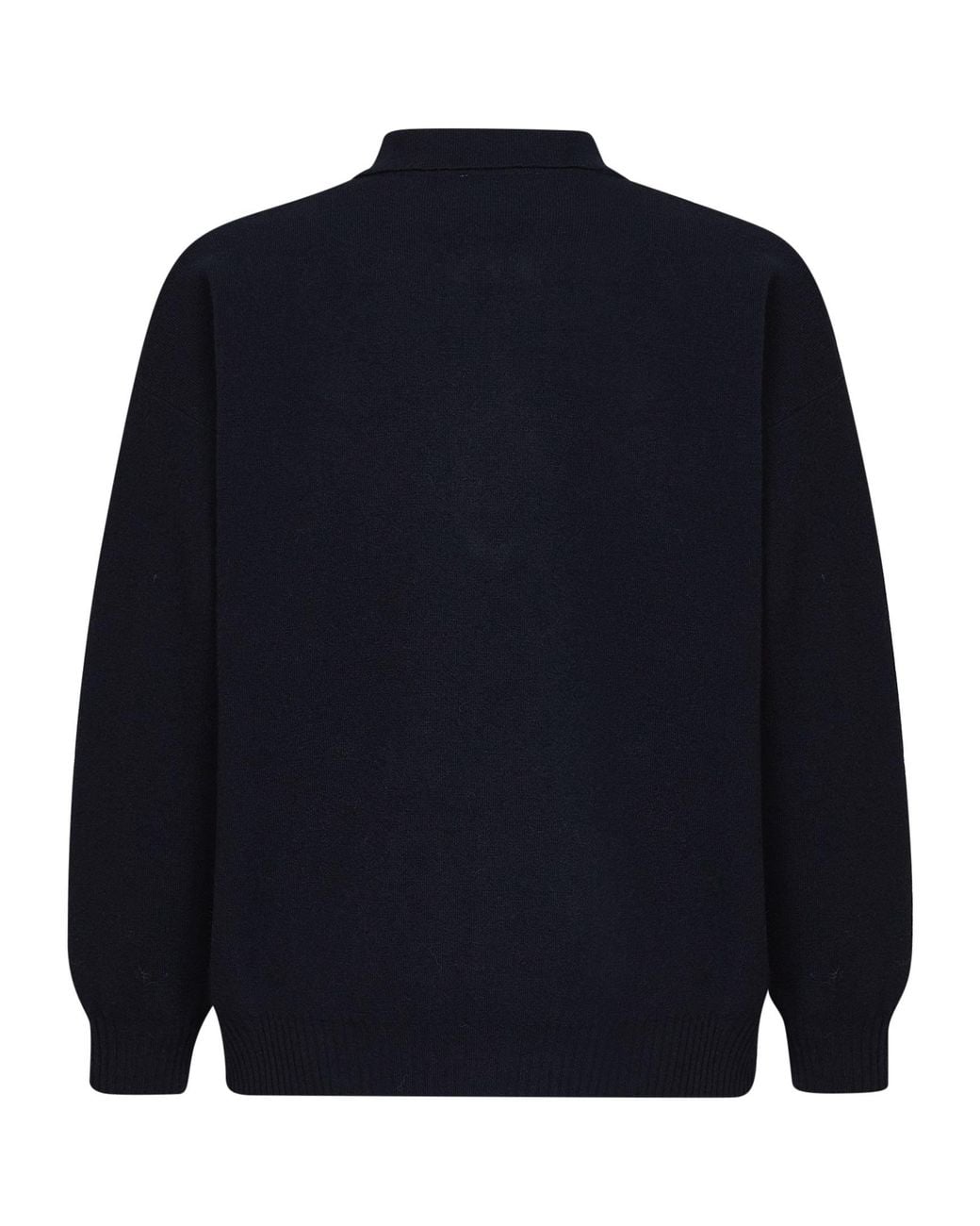 Roberto Collina Blue Half Zip Polo Sweater for men