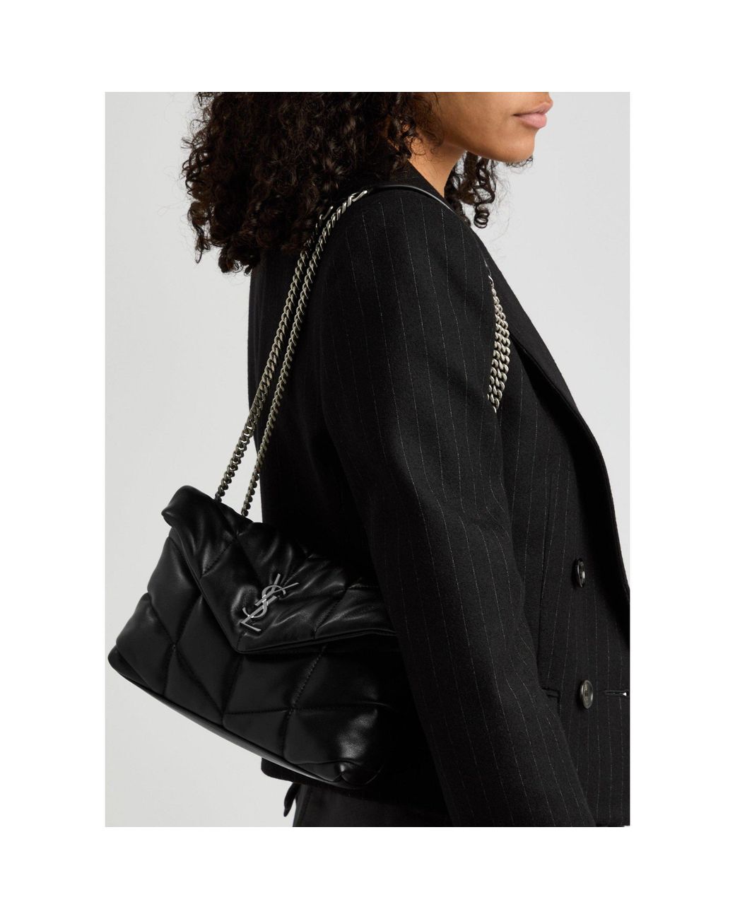 Saint Laurent Black Lightweight Soft Mini Bag