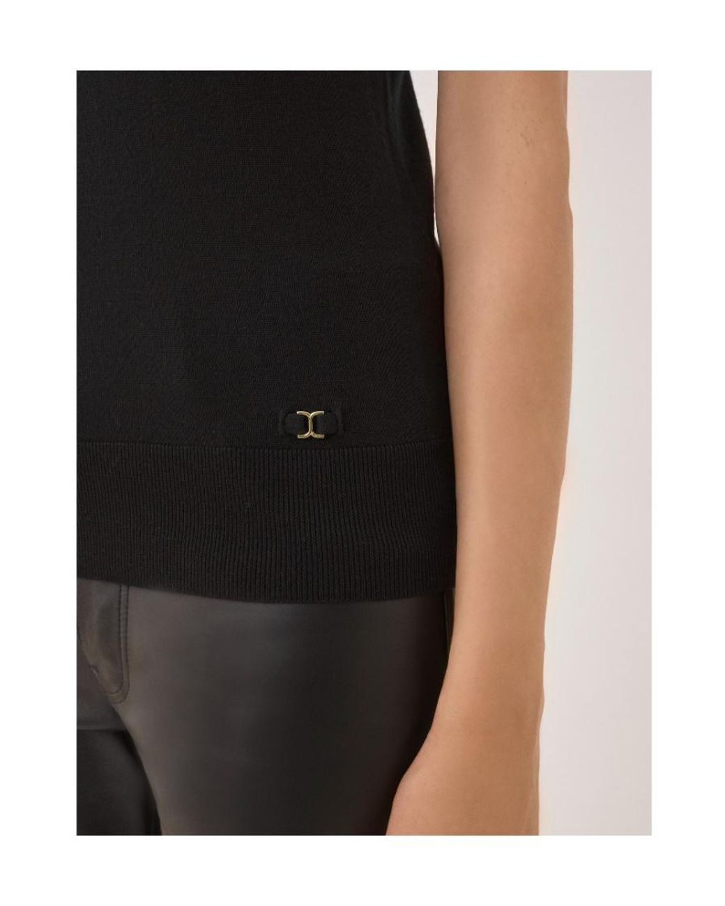 Chloé Black Chloé Sleeveless Knitted Top