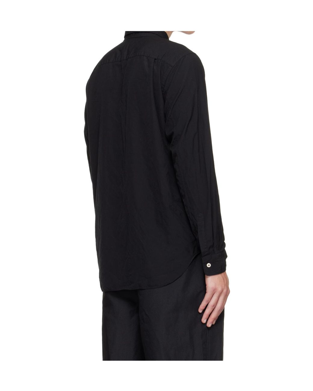 Comme des Garçons Blue Broad Thick Spun Garment Treated Shirt for men