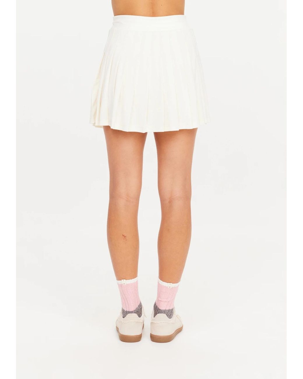 The Upside White Cadiz Pleated Skirt