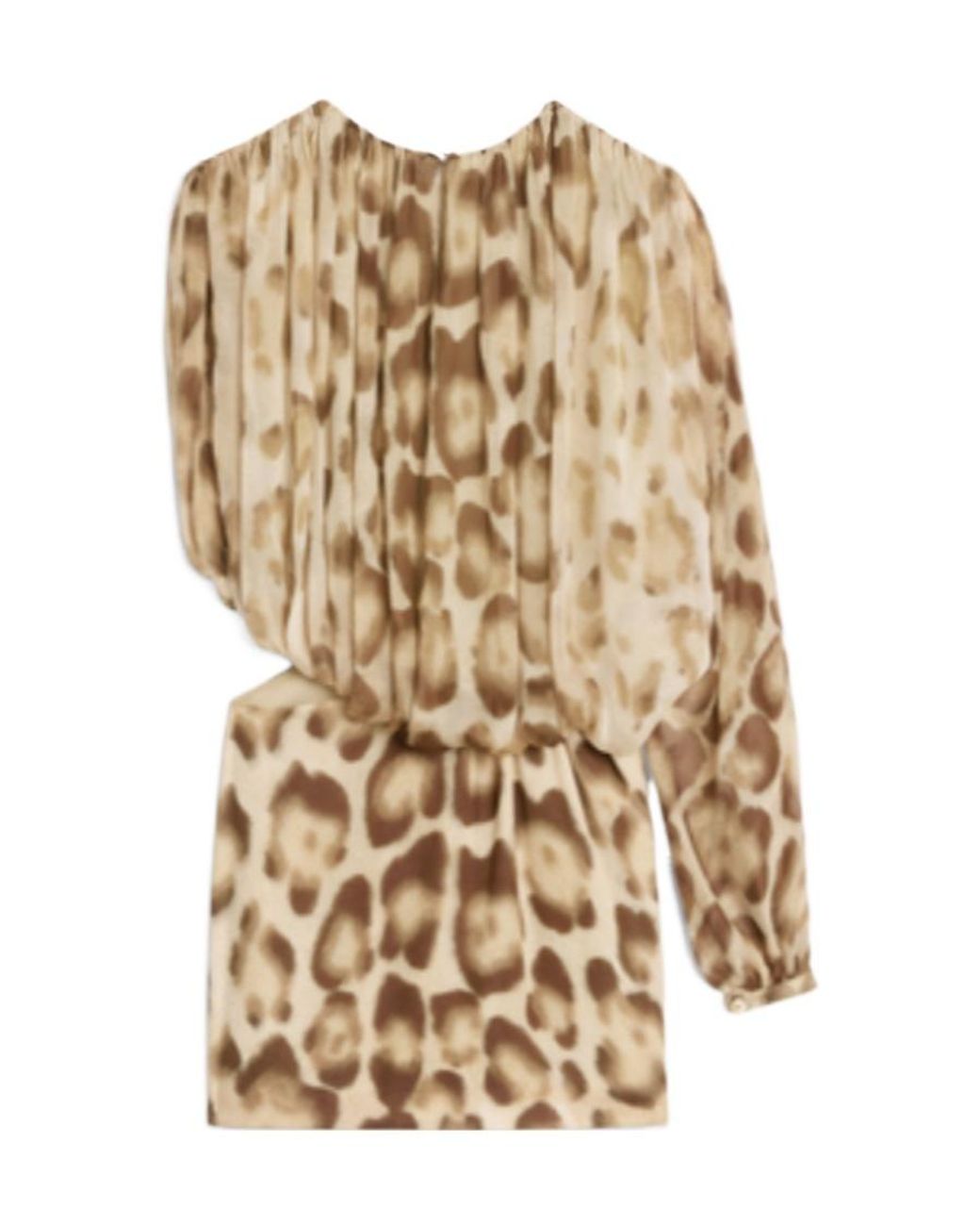 Céline Natural Draped Mini Dress