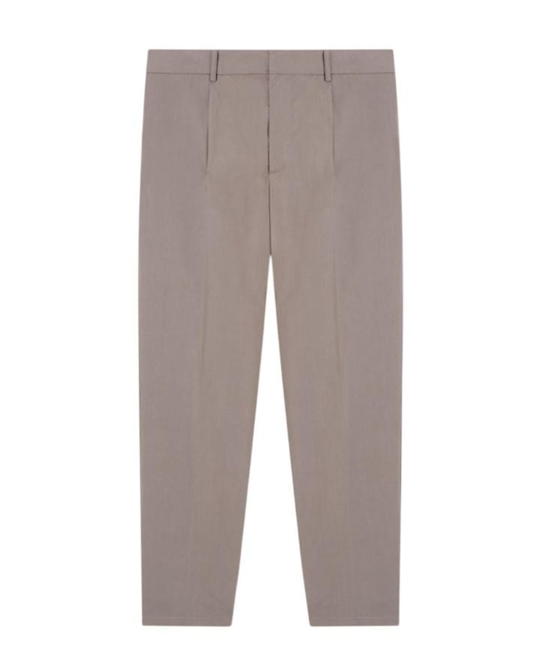 Emporio Armani Gray Lightweight Straight-Leg Pants for men