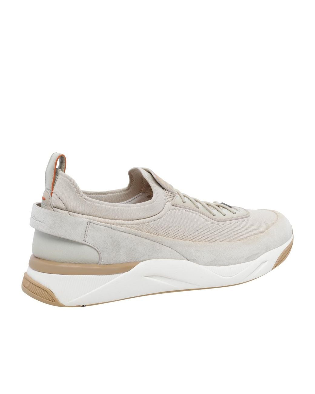 Santoni White Lace-Up Sneakers for men