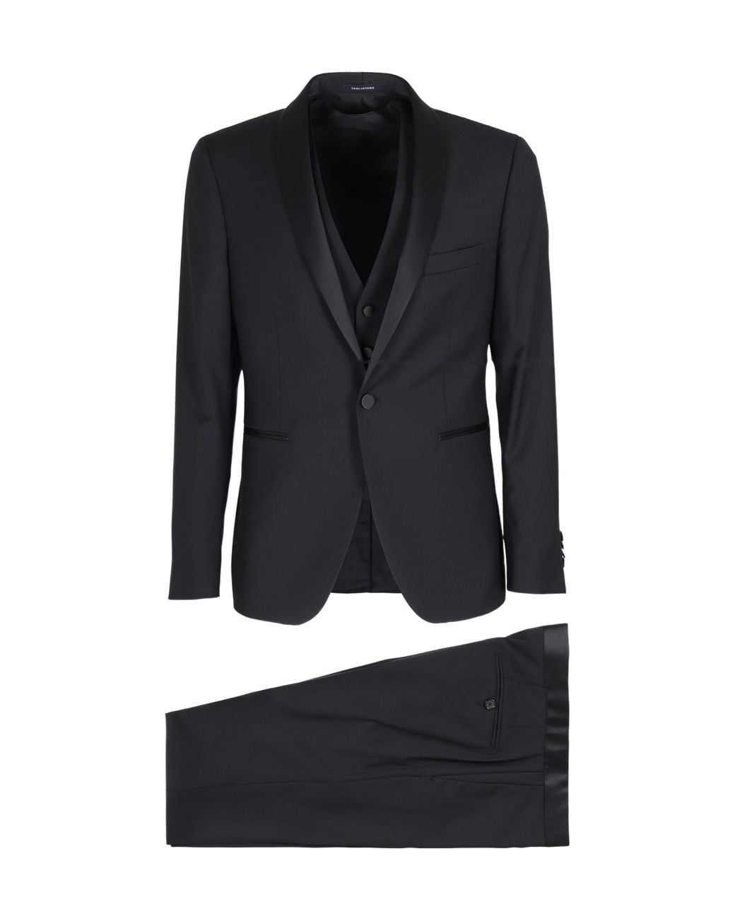 Tagliatore Black Bruce Single-Breasted Tailored Suit for men