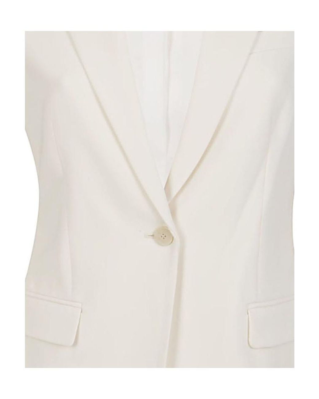 Theory White Admiral Crepe Staple Blazer