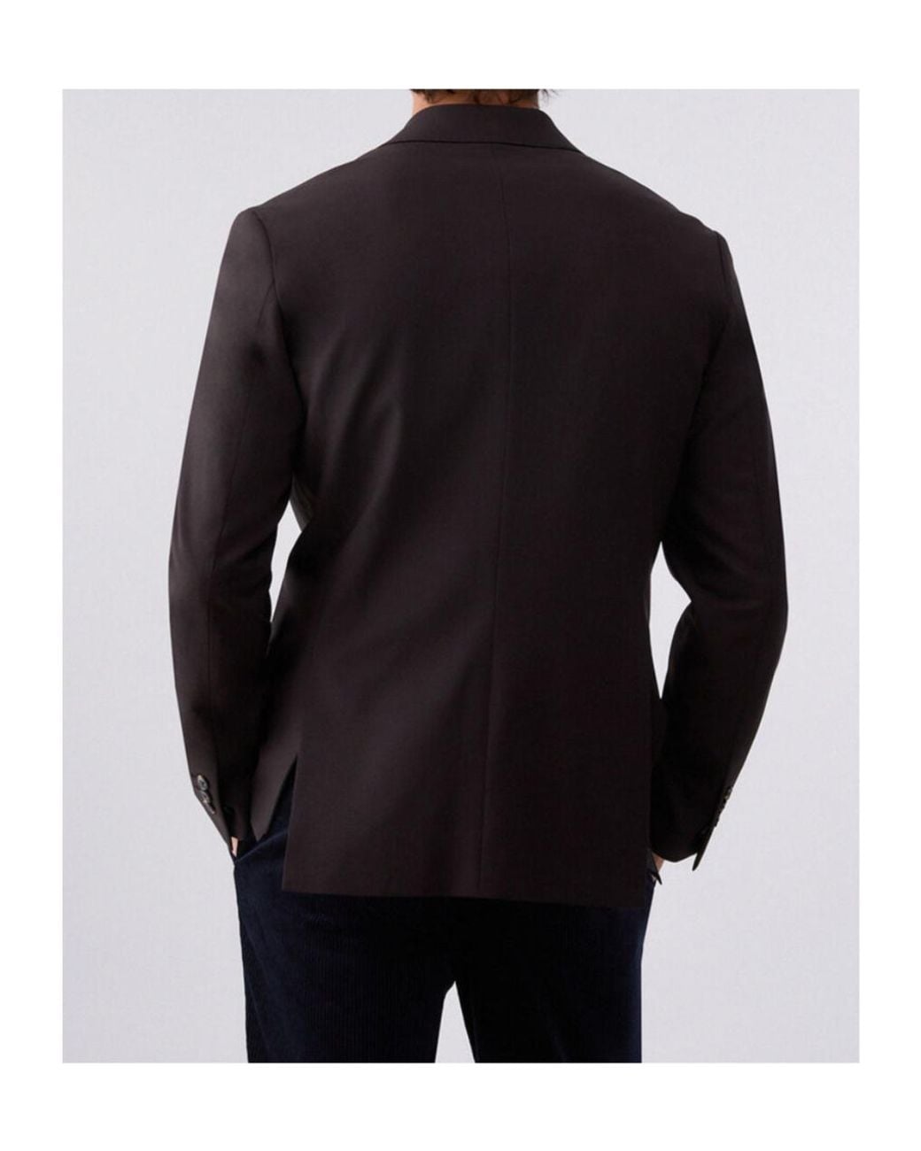 Liu Jo Black Double-Breasted Wool Blend Jacket for men