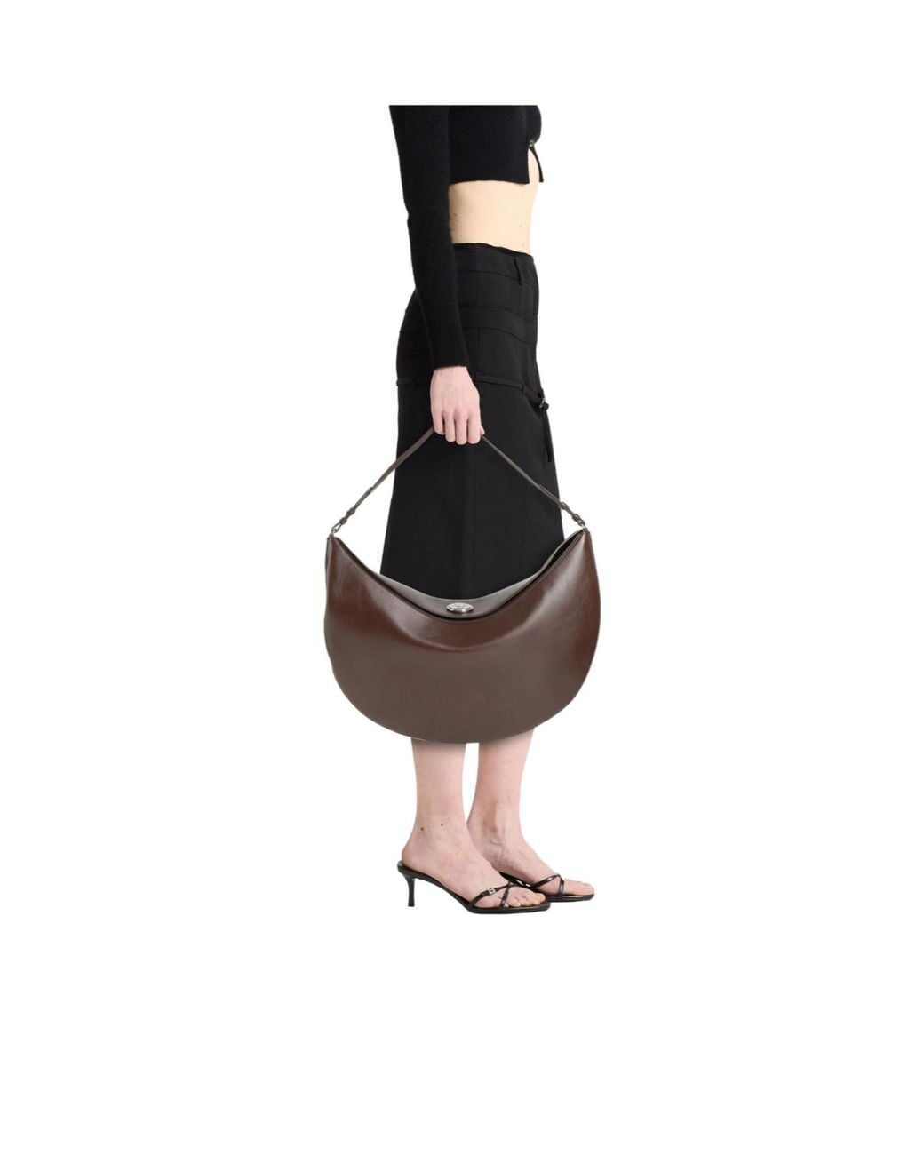 Jacquemus Brown Large Leather Shoulder Bag