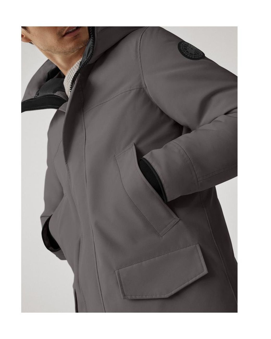 Canada Goose Gray Langford Hooded Parka for men